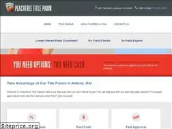 Sites similar to peachtreetitlepawn.com