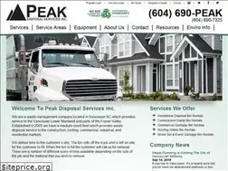 Sites similar to peakdisposal.com