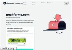 Sites similar to peakfarms.com