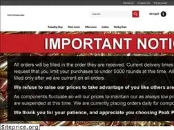 Sites similar to peakperformanceammo.com
