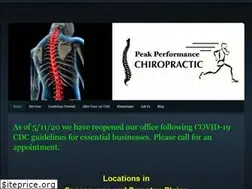 Sites similar to peakperformchiro.net