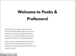 Sites similar to peaksandprofessors.org
