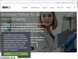 Sites similar to peakscientific.de
