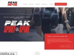 Sites similar to peaksportspine.com