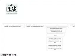 Sites similar to peaksupplements.com.au