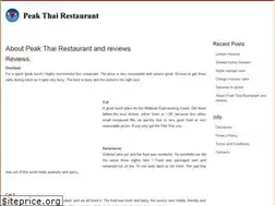 Sites similar to peakthairestaurant.com