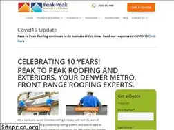 Sites similar to peaktopeakroofing.com