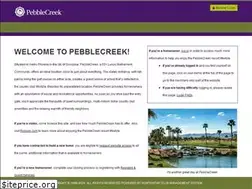 Sites similar to pebblecreekhoa.org
