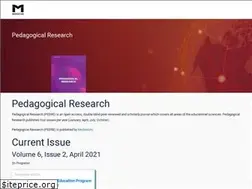 Sites similar to pedagogicalresearch.com