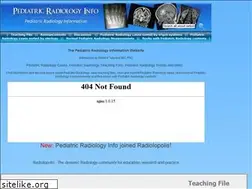 Sites similar to pediatricradiologyinfo.com