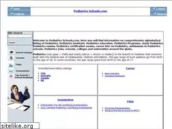 Sites similar to pediatricsschools.com