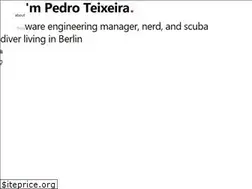 Sites similar to pedroteixeira.io