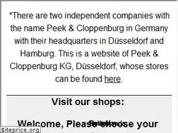 Sites similar to peek-cloppenburg.com