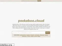 Sites similar to peekaboo.cloud