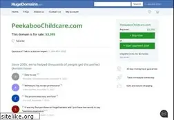 Sites similar to peekaboochildcare.com