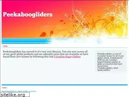 Sites similar to peekaboogliders.tripod.com