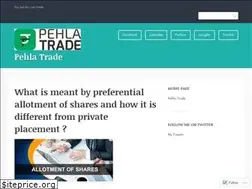 Sites similar to pehlatrade.wordpress.com