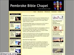 Sites similar to pembrokebiblechapel.com