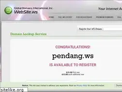 Sites similar to pendang.ws