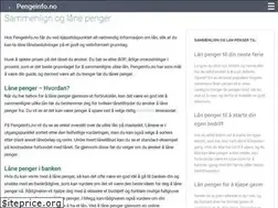 Sites similar to pengeinfo.no