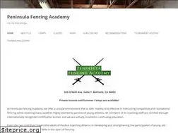 Sites similar to peninsulafencingacademy.com