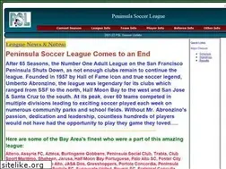 Sites similar to peninsulasoccerleague.org