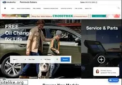 Sites similar to peninsulasubaru.com