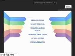 Sites similar to penningtonresearch.org