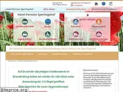 Sites similar to pension-sperlingshof.de