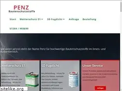 Sites similar to penz-bautenschutzstoffe.de