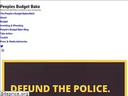 Sites similar to peoplesbudgetbako.com