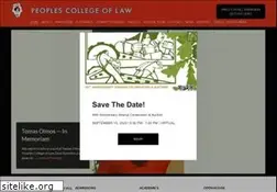 Sites similar to peoplescollegeoflaw.edu