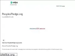 Sites similar to peoplespledge.org