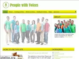 Sites similar to peoplewithvoices.com
