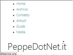 Sites similar to peppedotnet.it