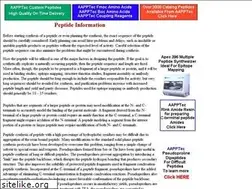 Sites similar to peptideinfo.com