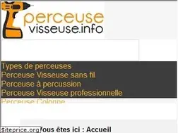 Sites similar to perceuse-visseuse.info