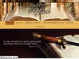 Sites similar to perfectingofthesaints.com
