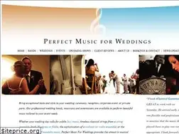 Sites similar to perfectmusicforweddings.com