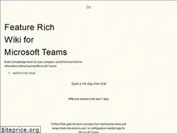 Sites similar to perfectwikiforteams.com