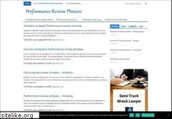 Sites similar to performancereviewphrases.info