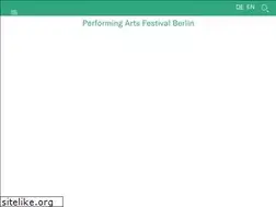Sites similar to performingarts-festival.de