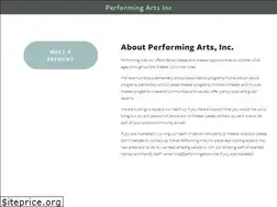 Sites similar to performingartsinc.net