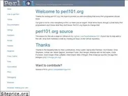 Sites similar to perl101.org