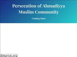 Sites similar to persecutionofahmadis.org