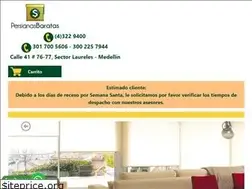 Sites similar to persianasbaratas.com.co