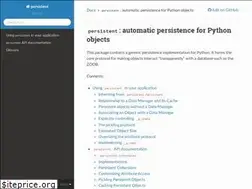 Sites similar to persistent.readthedocs.org