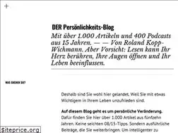 Sites similar to persoenlichkeits-blog.de
