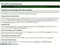 Sites similar to personalfinancestrategy.com