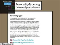 Sites similar to personality-types.org